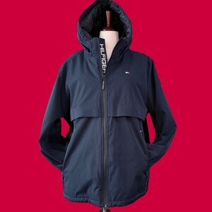 ❄️ Mens XXL Tommy Hilfiger Navy Hooded Jacket